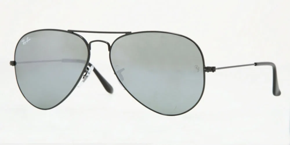 Ray Ban RB 3025 Aviator Large Metal Sunglasses - Medium - 58mm - Silver - view 110